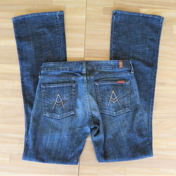 7 For All Mankind Denim - 7 For All Mankind A Pocket Boot Cut Jeans 29